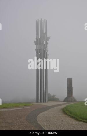 Victory Monument auf dem Schlachtfeld von Grunwald. Stockfoto