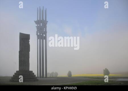 Victory Monument auf dem Schlachtfeld von Grunwald. Stockfoto