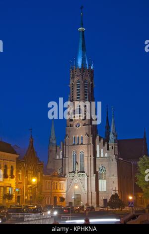 Die Kirche St. Katharina in Grybow, Woiwodschaft Kleinpolen. Stockfoto