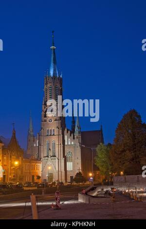 Die Kirche St. Katharina in Grybow, Woiwodschaft Kleinpolen. Stockfoto