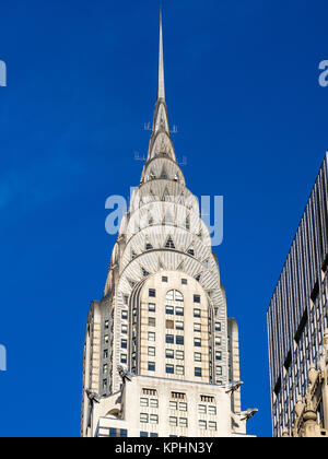 NEW YORK CITY - Januar 2, 2015: Das Chrysler Building wurde das höchste Gebäude der Welt für 11 Monate bis 1931, wenn es es war das Empire State Stockfoto