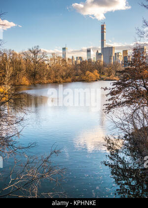 Abend im Central Park Stockfoto
