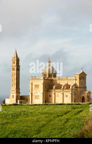 Basilika der Nationalen Schrein der Jungfrau von Ta' Pinu auf Gozo Malta Stockfoto