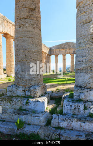 Dorische Tempel von Segesta. 5. Jahrhundert vor Christus. Sizilien, Italien Stockfoto