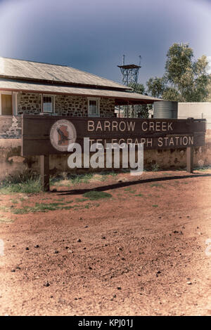 In Australien wird das Signal des antiken Telegraph Station Stockfoto