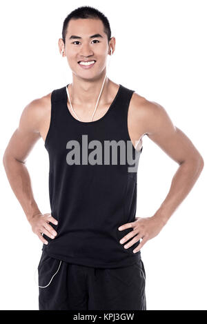 Ich bin bereit für Joggen! Stockfoto