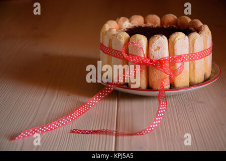 Italienischer Tiramisù. Hausgemachte geburtstag Süße Stockfoto