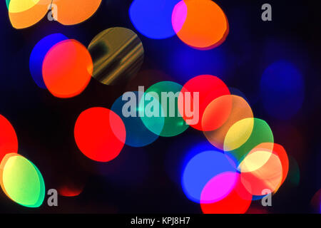 Weihnachten abstrakte verschwommenen Hintergrund. Mehrfarbige Leds. Unscharfe Bild Stockfoto