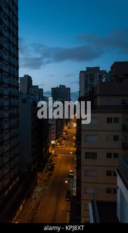 Sonne in den Straßen von Mar del Plata Stockfoto