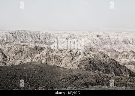 in den Berg Eden Jordan den Blick von der antiken Burg Stockfoto