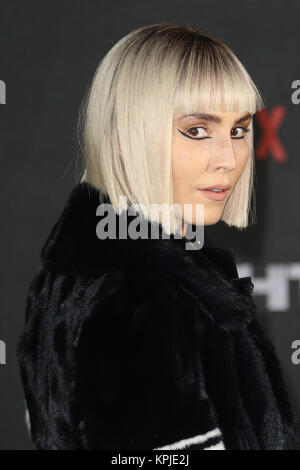 London, Großbritannien. 15. Dezember, 2017. Noomi Rapace, hell - Europäische Premiere, BFI Southbank, London, UK. 15 Dez, 2017. Foto von Richard Goldschmidt Credit: Rich Gold/Alamy leben Nachrichten Stockfoto