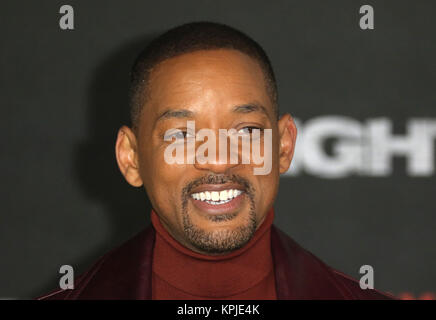 London, Großbritannien. 15. Dezember, 2017. Will Smith, hell - Europäische Premiere, BFI Southbank, London, UK. 15 Dez, 2017. Foto von Richard Goldschmidt Credit: Rich Gold/Alamy leben Nachrichten Stockfoto