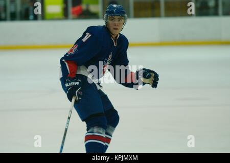 Dumfries, Schottland, 16. Dezember 2017. Cole Shudra spielen für Großbritannien in die 2018 IIHF Eishockey U20 Weltmeisterschaft Division II, Gruppe A, in Dumfries. Credit: Colin Edwards/Alamy Leben Nachrichten. Stockfoto