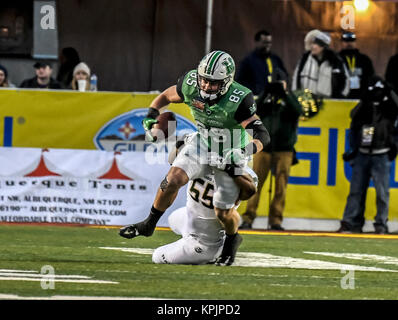 Albuquerque, New Mexico. 16 Dez, 2017. in Aktion während der NCAA Football Spiel der 12. jährliche Gildan New-Mexico Schüssel zwischen Colorado State Rams und Marshall die Donnernherde auf Zweig Feld an Dreamstyle Stadion in Albuquerque, New Mexico. Kredit Bild © Lou Novick/Cal Sport Media/Alamy leben Nachrichten Stockfoto