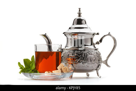 Die traditionellen marokkanischen Tee Stockfoto