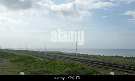 Eisenbahn, East London; Eastern Cape, Südafrika. Stockfoto