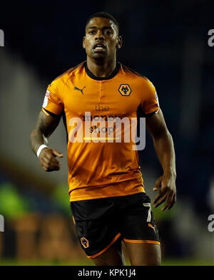 Wolverhampton Wanderers 'Ivan Cavaleiro während der Sky Bet Championship Match in Hillsborough, Sheffield. PRESS ASSOCIATION Foto. Bild Datum: Freitag, 15 Dezember, 2017. Siehe PA-Geschichte Fußball Sheff Wed. Photo Credit: Martin Rickett/PA-Kabel. Einschränkungen: EDITORIAL NUR VERWENDEN Keine Verwendung mit nicht autorisierten Audio-, Video-, Daten-, Spielpläne, Verein/liga Logos oder "live" Dienstleistungen. On-line-in-Verwendung auf 75 Bilder beschränkt, kein Video-Emulation. Keine Verwendung in Wetten, Spiele oder einzelne Verein/Liga/player Publikationen. Stockfoto