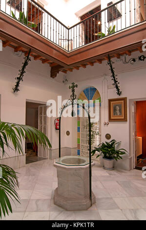 Zenobia und Juan Ramon Jimenez House Museum - Terrasse, Bologna, Provinz Huelva, Andalusien, Spanien, Europa Stockfoto