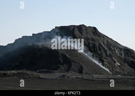 Landschaft Kohlebergwerk Rauchen, Königreich Swaziland. Stockfoto