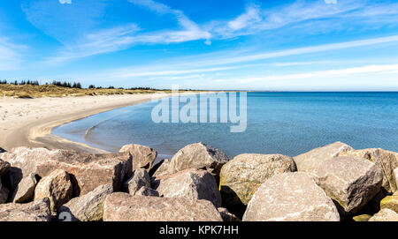 Der Strand des kleinen dänischen Dorf Aalbæk in der Nähe von Skagen im Bereich der Kattegat Stockfoto