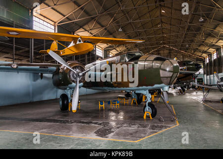 Nordamerikanische B-25 Mitchell Flugzeuge im Museum of Aviation, Yogyakarta Stockfoto