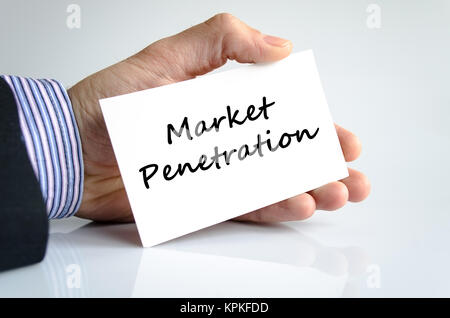 Marktdurchdringung text Konzept Stockfoto