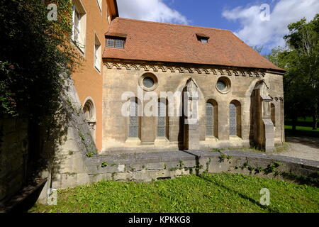 Kloster Kloster Schulpforte mit Garten in schulpforte bei Naumburg an der Romantischen Straße, Burgenlandkreis, Sachsen - Anhalt, Deutschland Stockfoto