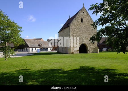 Kloster Kloster Schulpforte mit Garten in schulpforte bei Naumburg an der Romantischen Straße, Burgenlandkreis, Sachsen - Anhalt, Deutschland Stockfoto