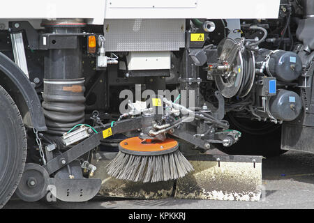 Street Sweeper Maschine Stockfoto