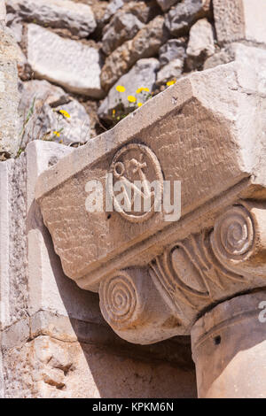 Christliches Symbol in Selcuk in der Türkei Stockfoto