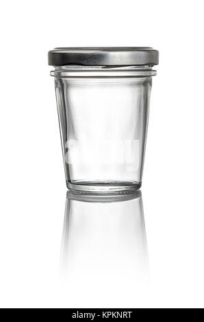 Konische Glas Glas vor einem weißen Hintergrund Stockfoto