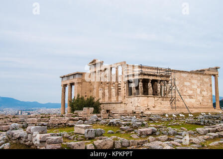 Griechenland. Athen. Akropolis. Erechtheion. Ionischer Tempel, Der 421 ...