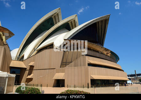 In der Nähe von Sydney Opera House am Bennelong Point, Sydney, New South Wales, Australien Stockfoto