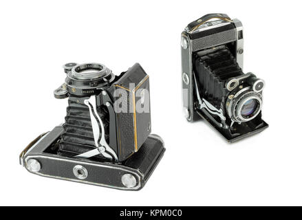Sehr alte tragbare Vintage klappbare Film Mittelformatkamera Stockfoto