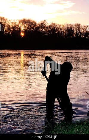 Gold Digger in Frankreich Stockfoto