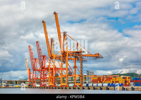 Meer Frachthafen in Gdynia, Ostsee, Polen Stockfoto