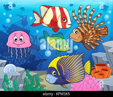 Coral Reef Fish Thema Bild 2 Stockfoto