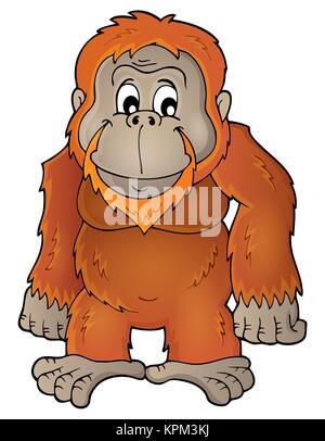 Orang-utan Thema Bild 1 Stockfoto