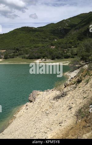 Turano See, Provinz von Viterbo, Latium, Italien. Stockfoto