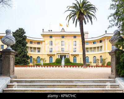 Königspalast von Pedralbes in Barcelona, Spanien Stockfoto