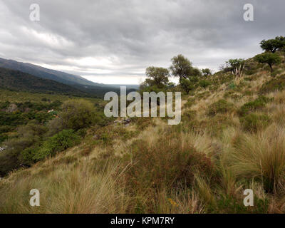 Die Aussicht bei Mogote Bayo Naturpark, Merlo, San Luis, Argentinien Stockfoto