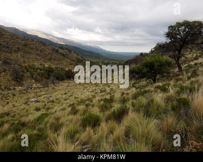 Die Aussicht bei Mogote Bayo Naturpark, Merlo, San Luis, Argentinien Stockfoto