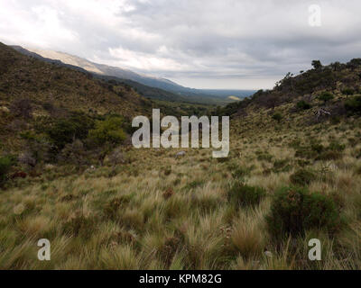 Die Aussicht bei Mogote Bayo Naturpark, Merlo, San Luis, Argentinien Stockfoto