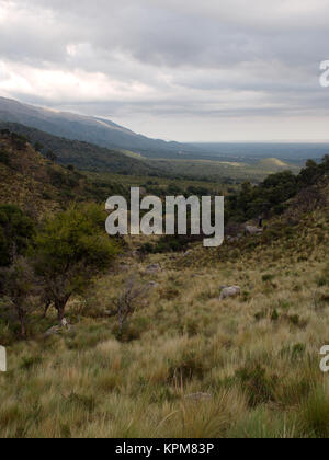 Die Aussicht bei Mogote Bayo Naturpark, Merlo, San Luis, Argentinien Stockfoto