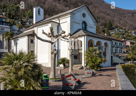 Kirche von San Martino, Ronco s/Ascona Stockfoto