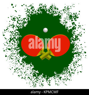 Roten Tennisschläger Stockfoto