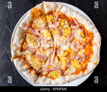 Pizza Hawaii Stockfoto