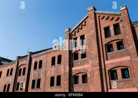 Red Brick Warehouse in Yokohama Stockfoto
