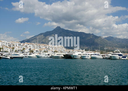 Yachthafen Puerto Banus in Marbella, Spanien Stockfoto