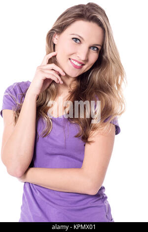 Hübsche junge attraktive Frau Stockfoto
